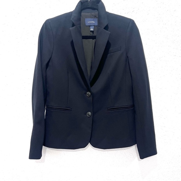Lands' End Women's Classic tailored Black Suit Jacket 4 - Picture 1 of 10